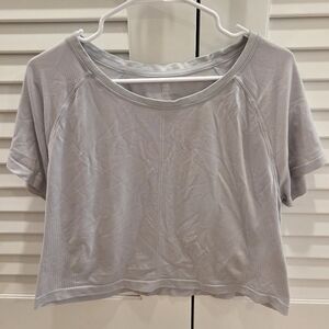 All in Motion Light Blue Women's Activewear Crop Top